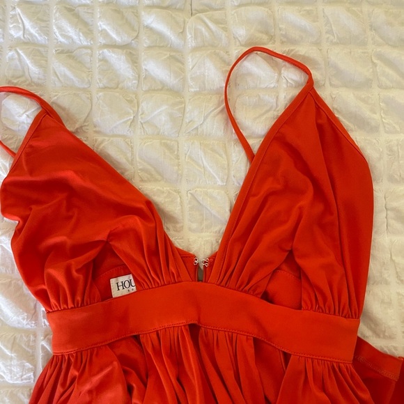 House of CB Ischia Orange cutout goddess maxi dress - Picture 8 of 13